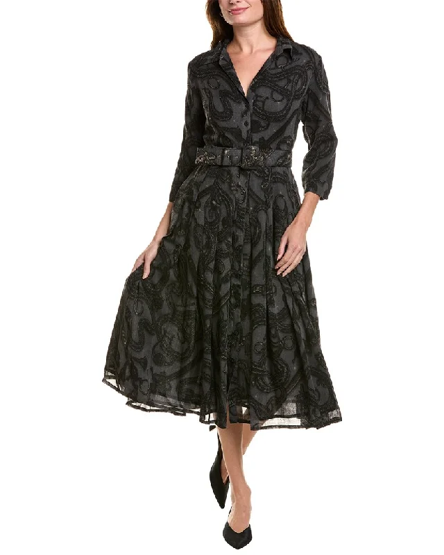 Women's Collarless DressesSamantha Sung Audrey Shirtdress