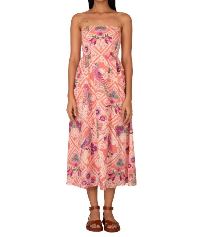 Women's Midi DressesSimona Dress In Rose