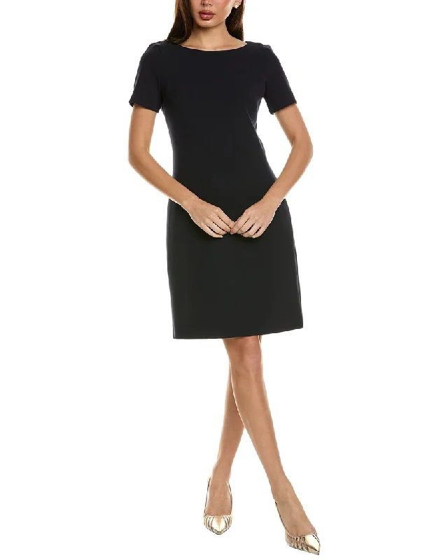 Women's Asymmetrical DressesSt. John Stretch Crepe Sheath Dress