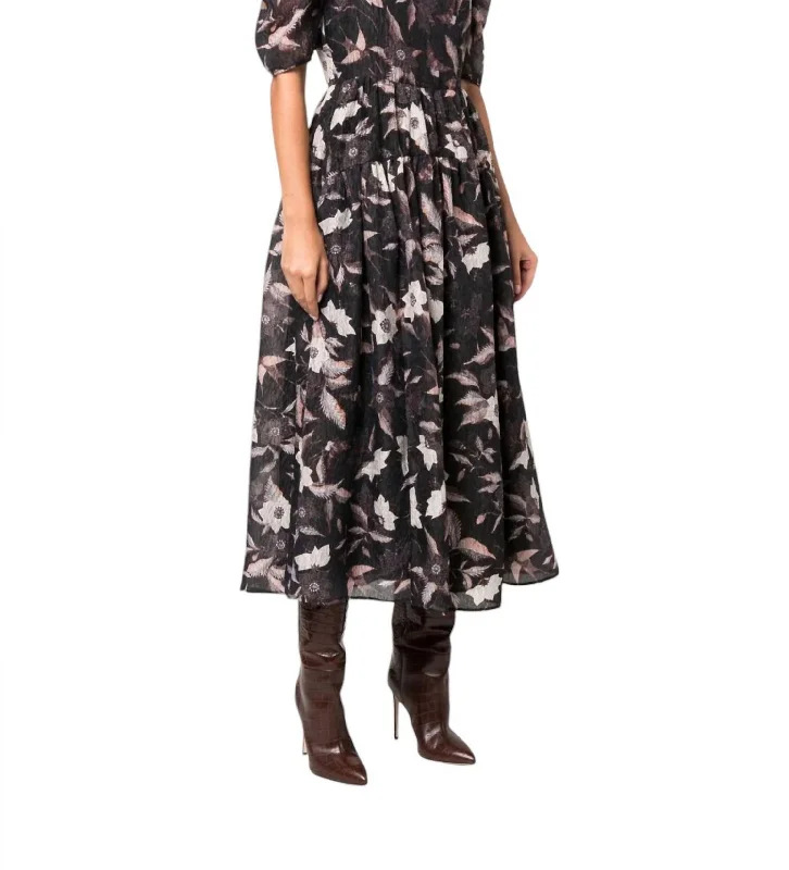 Women's Wrap DressesTalia Dress In Obsidian