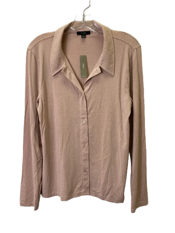 Women's Blouse for BusinessTop Long Sleeve By J. Crew In Pink, Size: M