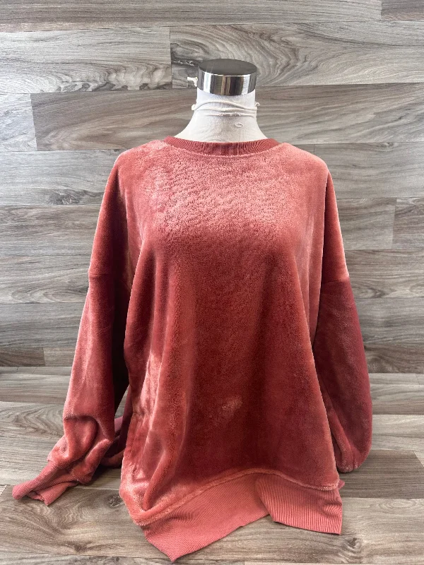 Women's Blouse for EveningTop Long Sleeve By So In Orange, Size: L